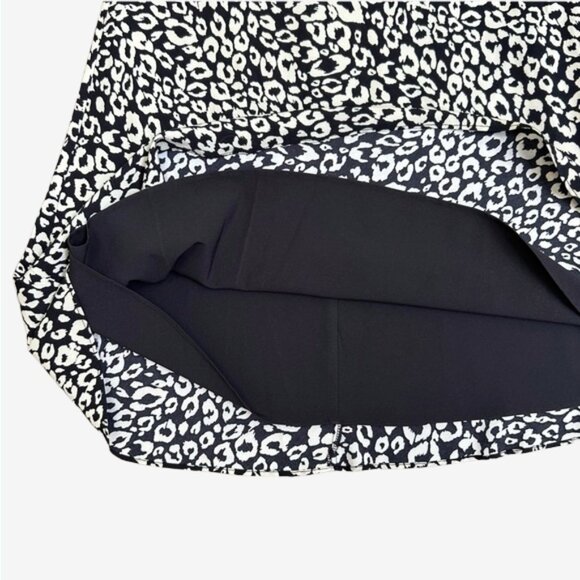 Lovers + Friends Monochrome Asymmetrical see you soon leopard Midi Skirt XS - Picture 6 of 13